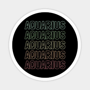 Aquarius Zodiac Pattern Magnet